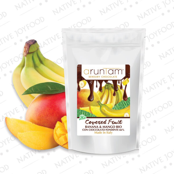 Aruntam Bio Banana Mango Cioccolato 66% 125 g