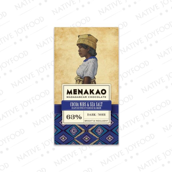 Menakao Cocoa Nibs & Sea Salt 63%