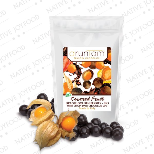 Aruntam Dragée Alchechengi Virgin Bio Fondente 66% 125 g