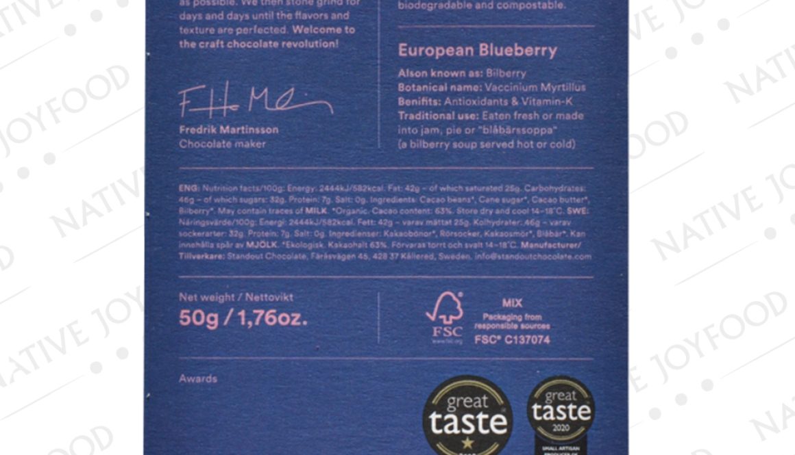 Standout Nordic Nature European Blueberry 63%