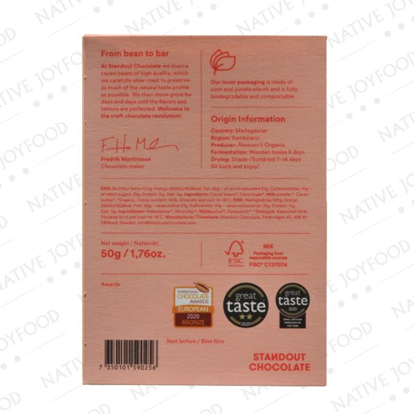 Standout Dark Milk Madagascar Sambirano 60%