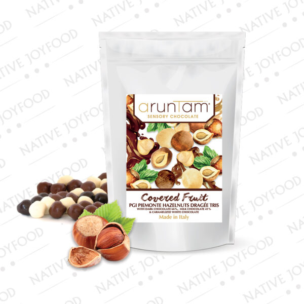 Aruntam Dragée Nocciole Ricoperte Tris Cioccolato 90 g