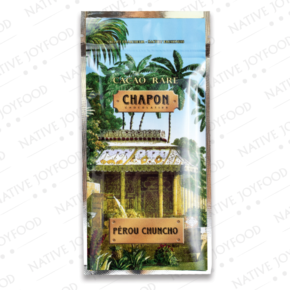 Tavoletta di cioccolato fondente Chapon cacao rari Perù Chuncho